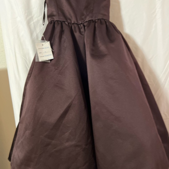 David's Bridal Rich Brown Kids Formal Dress - Picture 13 of 17